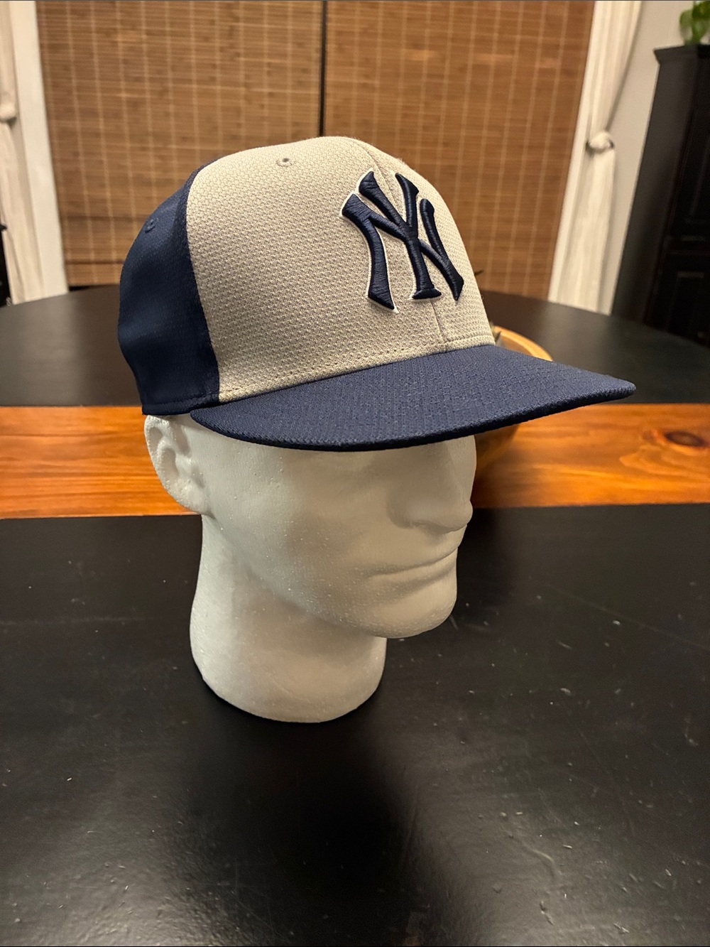 DC Two-Tone Navy and Gray Youth Baseball Hat, Embroidered NY Logo, Like New